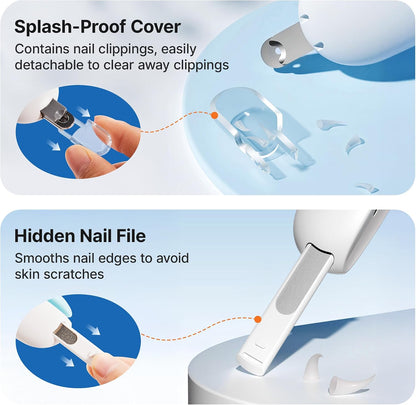 Cat Nail Clipper, Adjustable Trimming Hole with Hidden Nail File