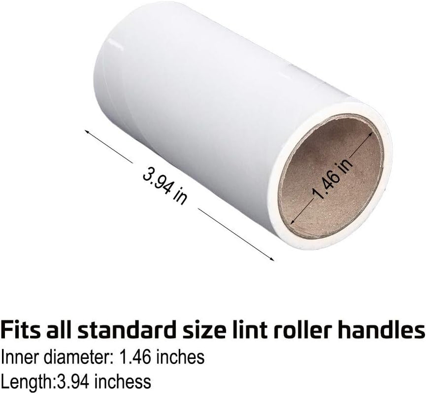 12 PCS Sticky Lint Roller Refills for Pet Hair, Clothes, Bedding, Dog, Cat Hair Remover, 720 Sheets Total