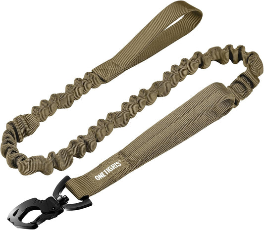 Tactical Dog Training Leash Bungee Leash with 2 Control Handle Quick Release Nylon Leads Rope
