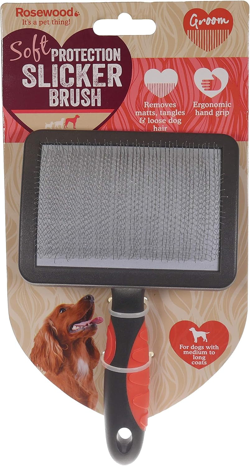 Soft Protection Slicker Brush for Dogs, Large