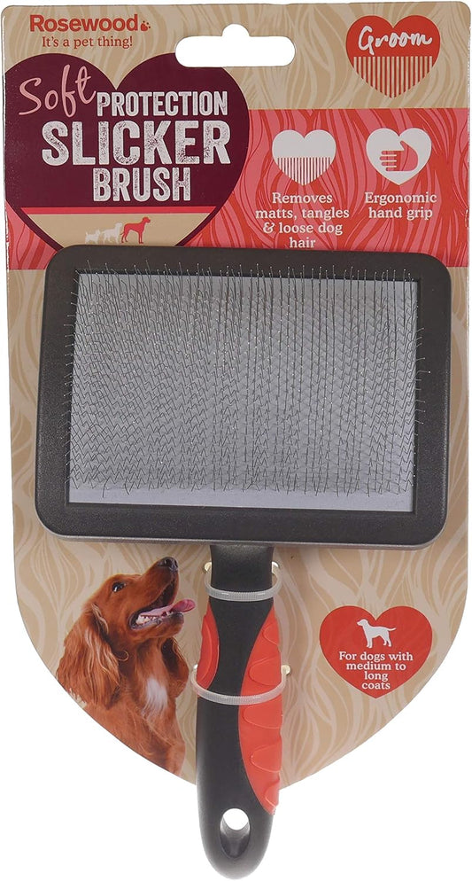 Soft Protection Slicker Brush for Dogs, Large