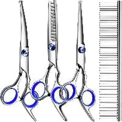 1Pc Professional Grooming with Safety round Tips, Sharp and Heavy-Duty Pet Grooming Shears for Cats, Curvedscissor