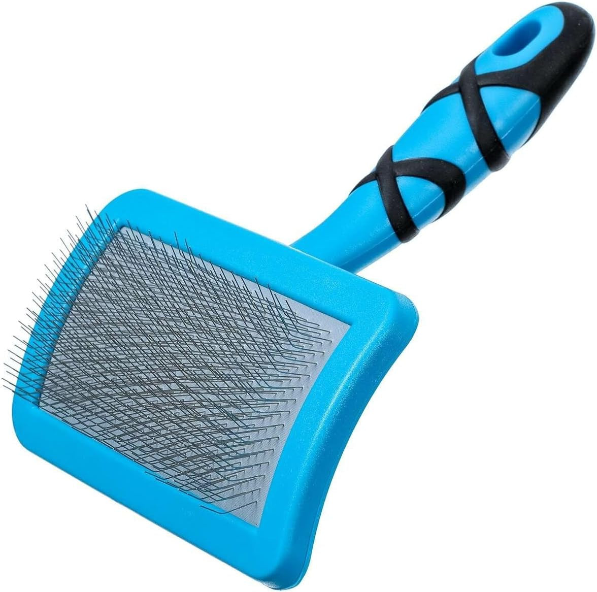 Curved Soft Slicker Dog Brush - Dog Grooming Brush - Dematting Brush for Dogs - Soft Graded Slicker Brush - Great for Soft Coats - Perfect for Everyday Grooming - Small