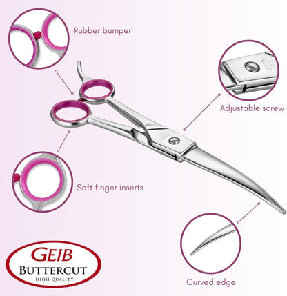 Gator Stainless Steel Pet Curved Shears, 8-1/2-Inch