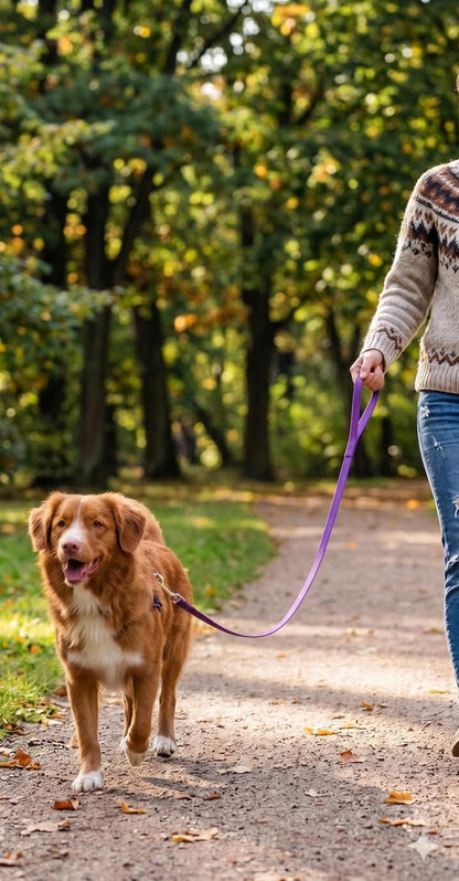 Strong Nylon Dog Pet Lead Leash, Purple