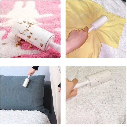 Lint Rollers 5 Refills Full 420 Sheets with Protective Cover,1 Handle with 6 Extra Sticky Lint Roller Set for Clothes, Sofa, Bed and Carpet, Lint Roller for Pet Hair, Cat Hair, Dog Hair, Dust