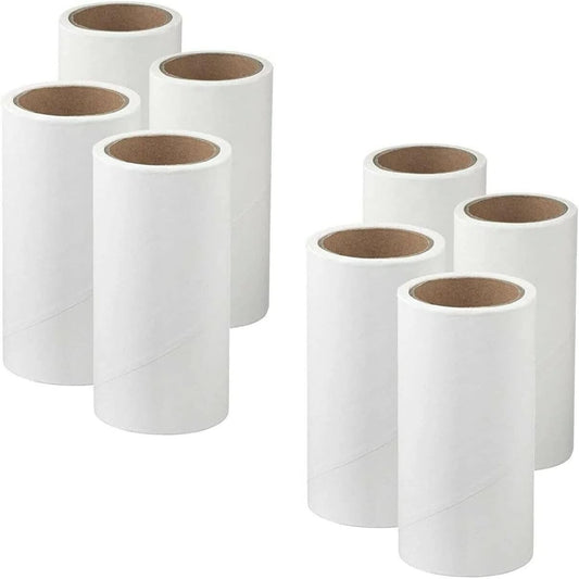 8 Pieces Lint Roller Replacement Refill Rolls for IKEA BASTIS, White