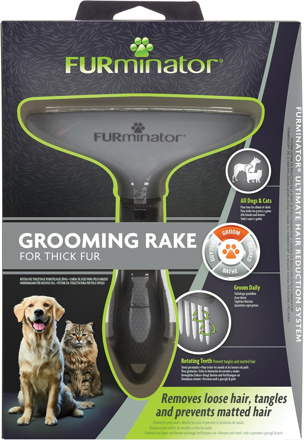 Grooming Rake for Cats and Dogs
