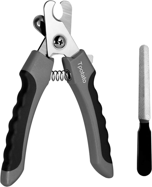 Dog Nails Clippers,Dog Nail Trimmers with Safety Guard for Small Medium Large Breed Dog & Cat to Avoid over Cutting,Professional Grooming Tool with Quick Sensor and Dog Nail File